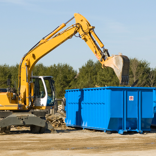 what kind of customer support is available for residential dumpster rentals in Oaks